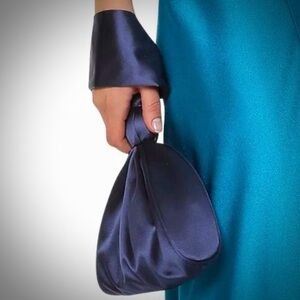 ALBERTA FERRETTI Satin-Finish Zipped Clutch Bag